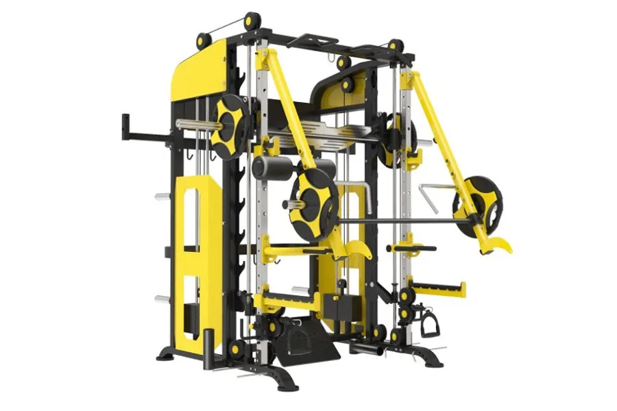 Warrior Power Cage Pulley Smith Machine w/ Jammer Arms (Optional)