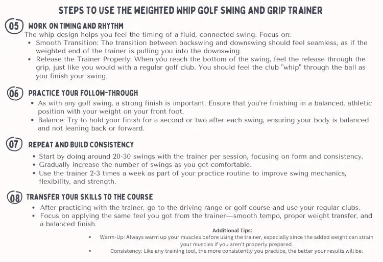 Weighted Golf Swing Trainer