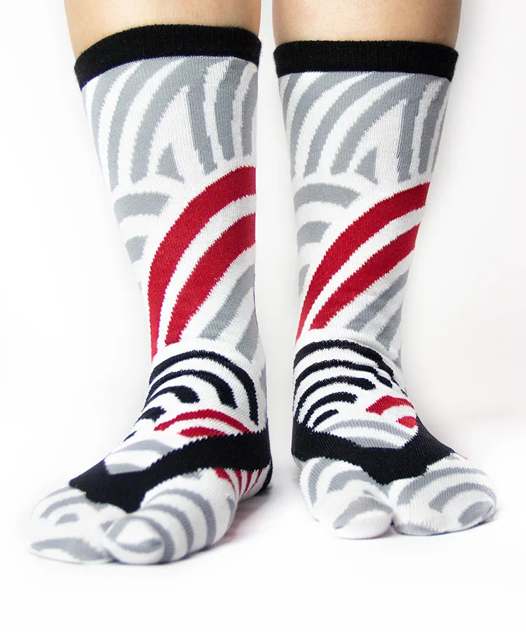 White & Gray Tabi Socks / High Quality Geta Socks