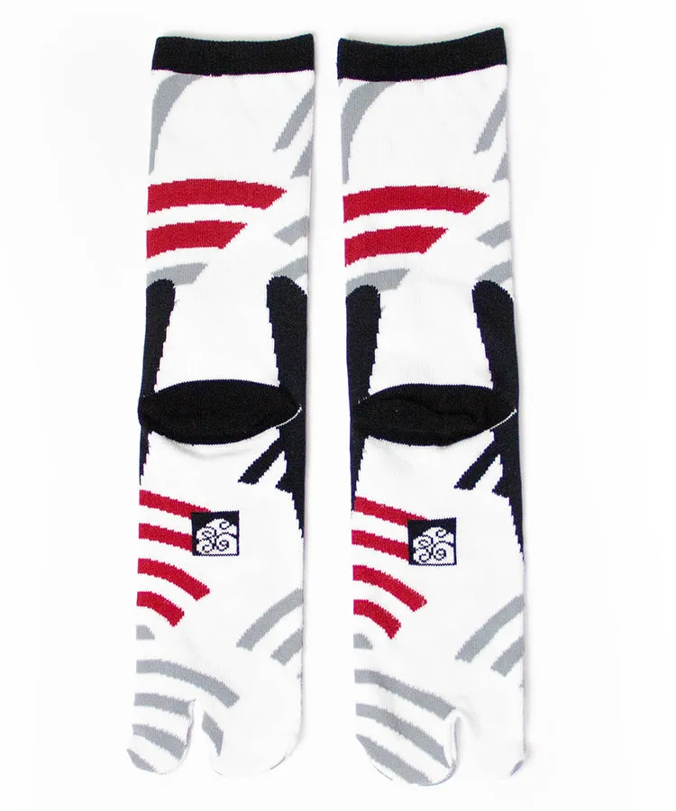 White & Gray Tabi Socks / High Quality Geta Socks