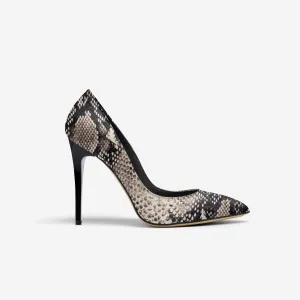 WHITE PYTHON POINT TOE STILETTO PUMP