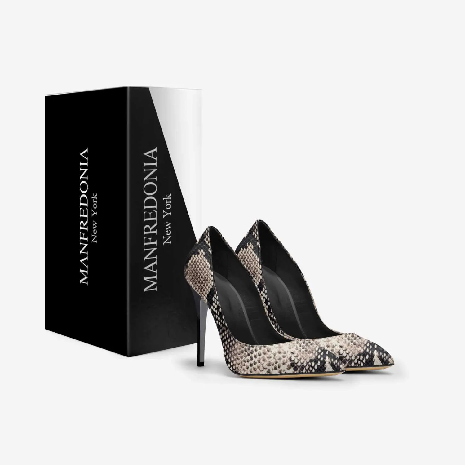 WHITE PYTHON POINT TOE STILETTO PUMP