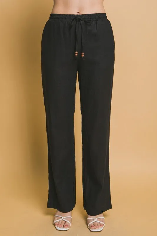 Wide Leg Linen Pants