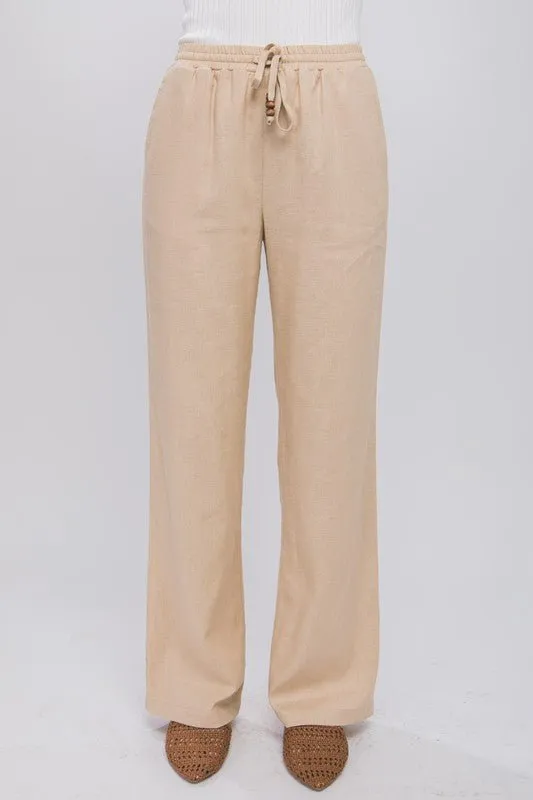 Wide Leg Linen Pants