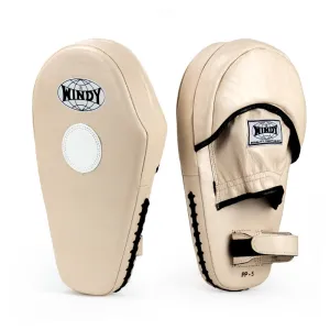WINDY HYBIRD PP6 MUAY THAI BOXING MMA FOCUS MITTS PADS BEIGE