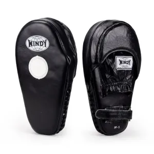 WINDY HYBIRD PP6 MUAY THAI BOXING MMA FOCUS MITTS PADS BLACK