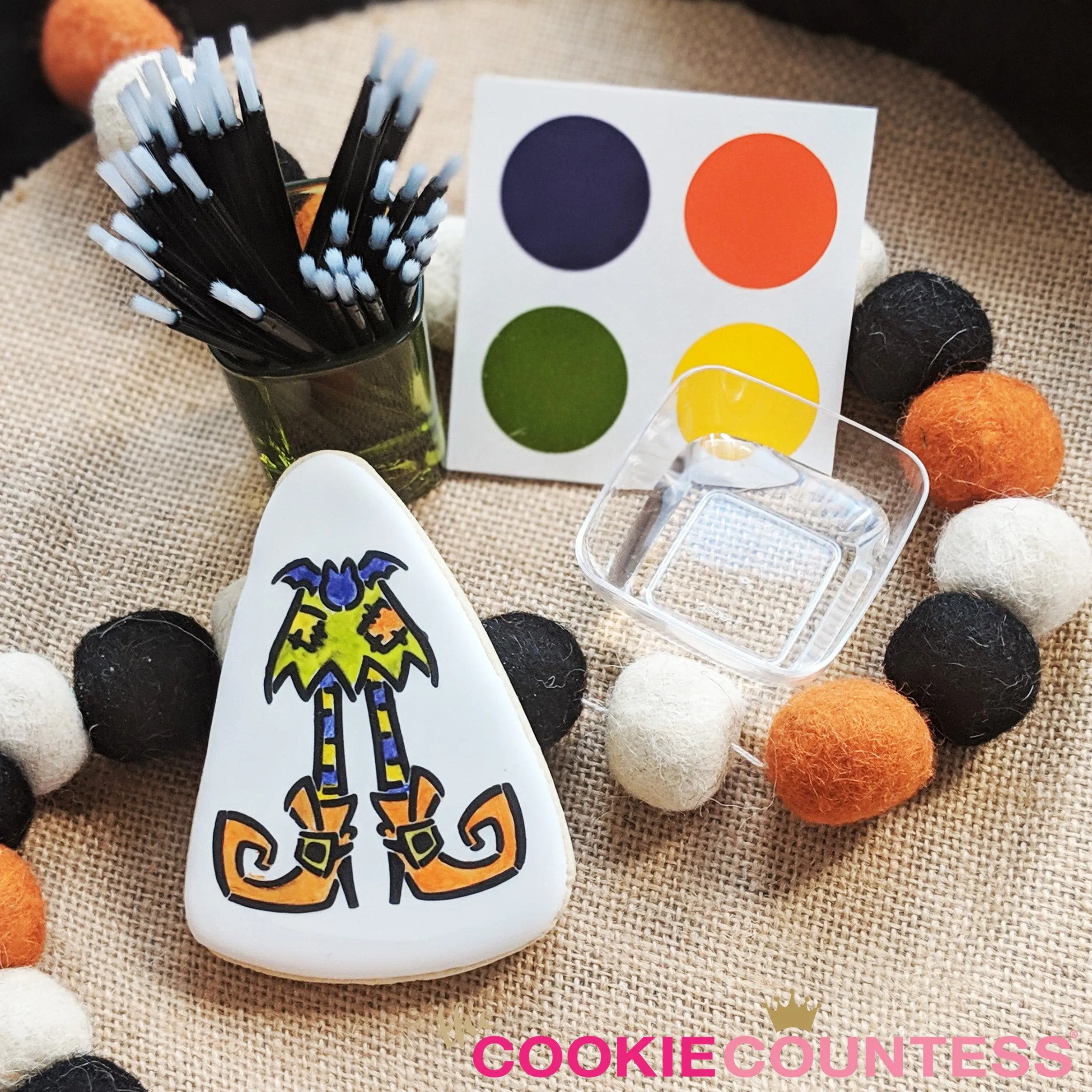 Witch Legs Stencil - Drawn by Krista