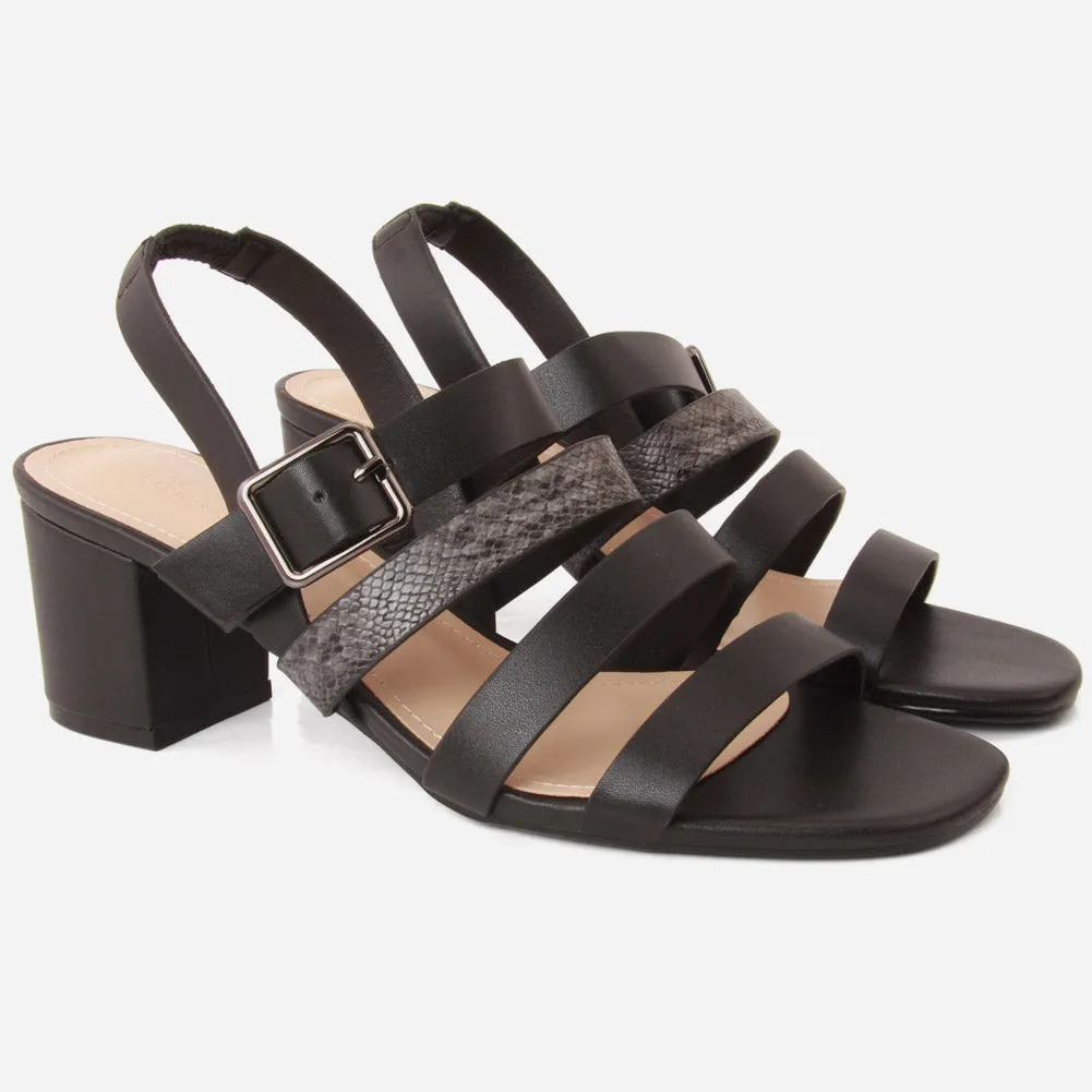 Women "CORYSE "Block Heel Tow Tone Starppy Sandals