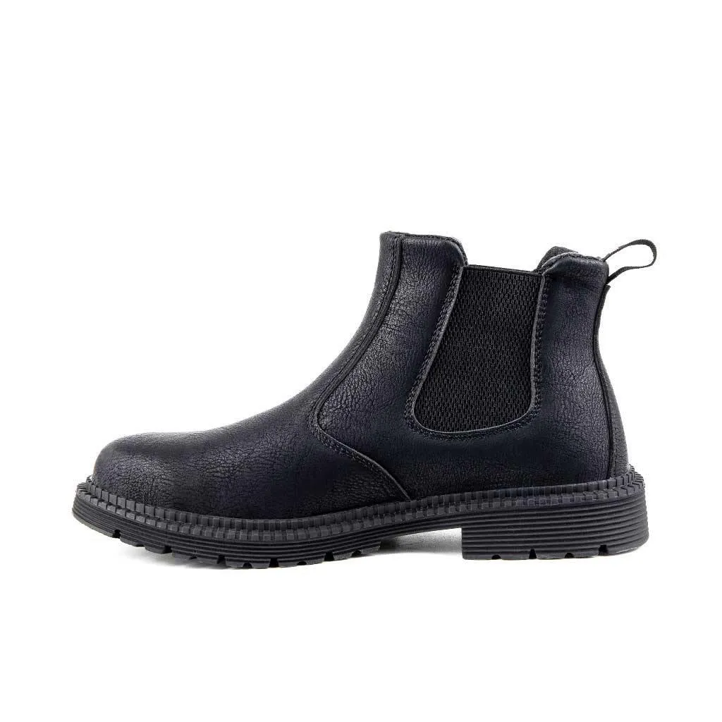 Women's Steel Toe Chelsea Boots - Rubber Sole | B071
