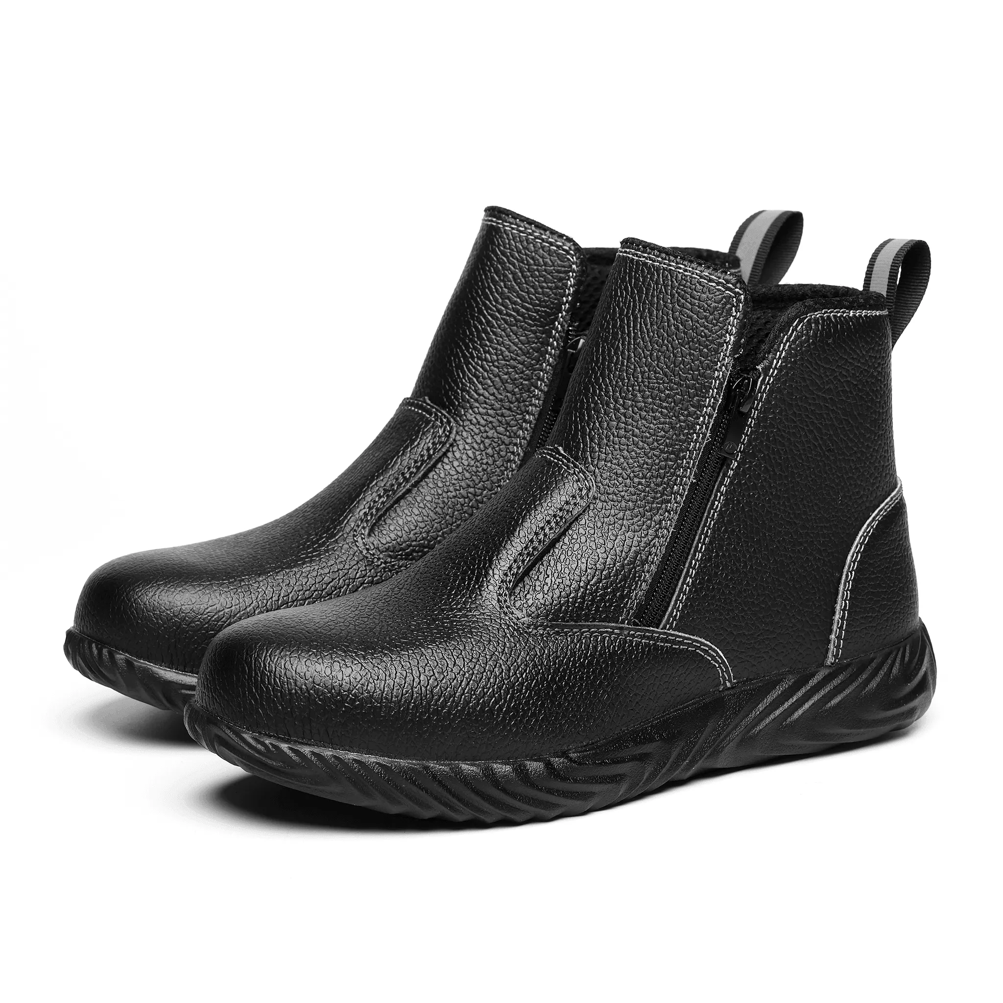 Women's Steel Toe Chelsea Boots - Rubber Sole | B071