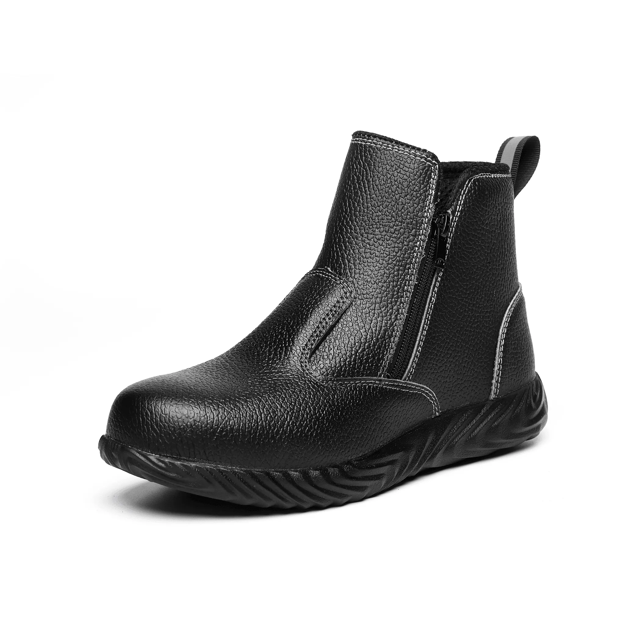 Women's Steel Toe Chelsea Boots - Rubber Sole | B071