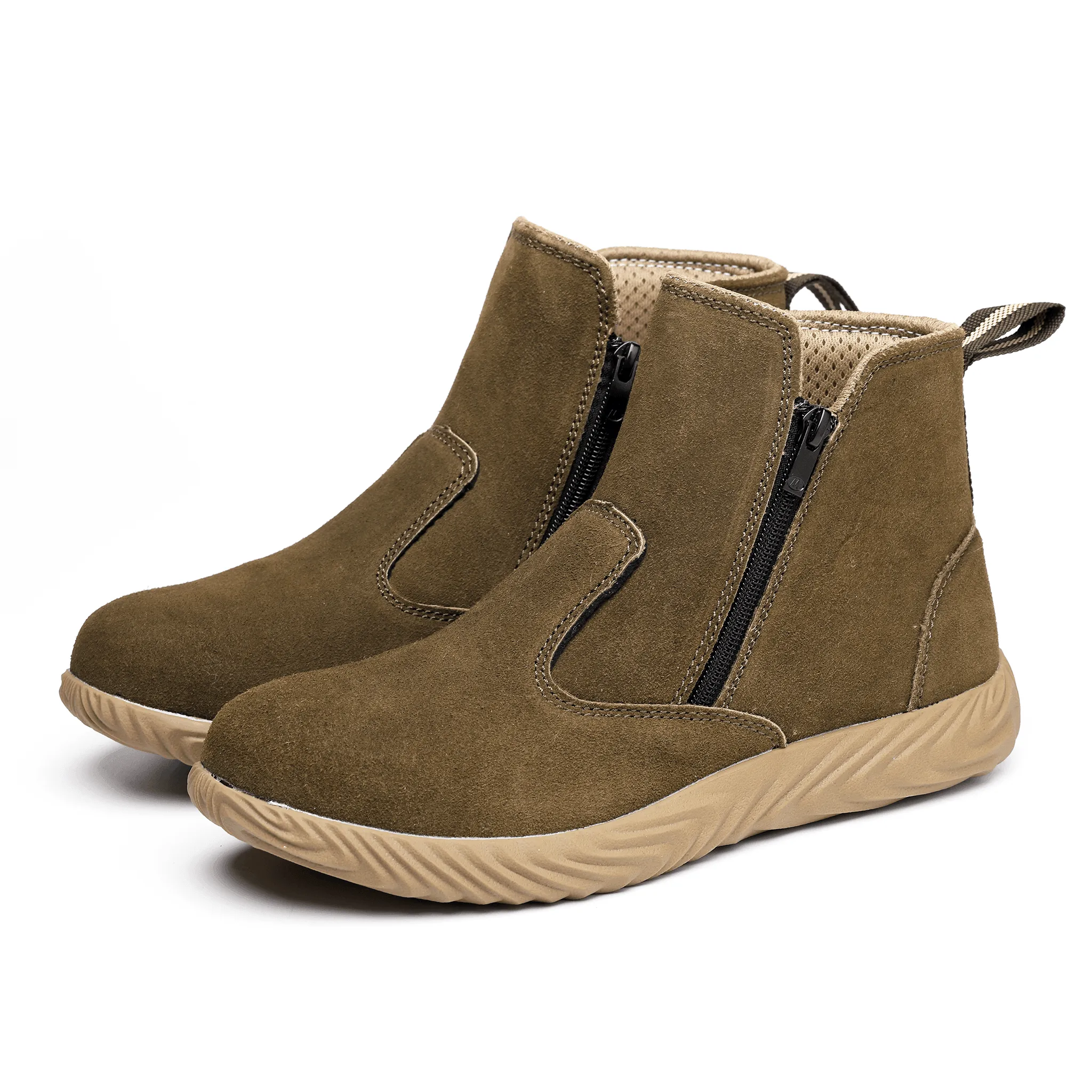 Women's Steel Toe Chelsea Boots - Rubber Sole | B071